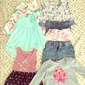 Bundle of Girls Summer Clothes 6/7